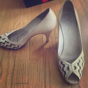 Vintage peep toe heels